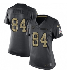 Womens Nike Indianapolis Colts 84 Jack Doyle Limited Black 2016 Salute to Service NFL Jersey