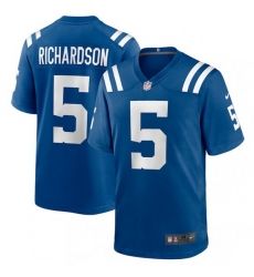 Youth Indianapolis Colts Indianapolis Colts 5 Anthony Richardson Blue 2023 Draft Stitched Game Jersey