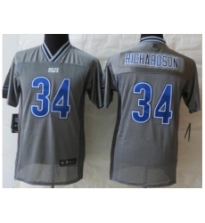 Youth Nike Indianapolis Colts 34 Trent Richardson Grey Vapor Elite Jerseys