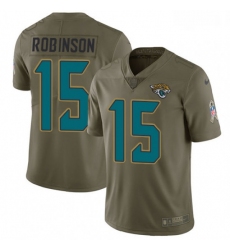 Men Nike Jacksonville Jaguars 15 Allen Robinson Limited Olive 2017 Salute to Service NFL Jersey