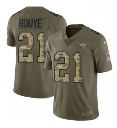 Men Nike Jacksonville Jaguars 21 AJ Bouye Limited OliveCamo 2017 Salute to Service NFL Jersey