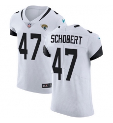 Nike Jaguars 47 Joe Schobert White Men Stitched NFL New Elite Jersey