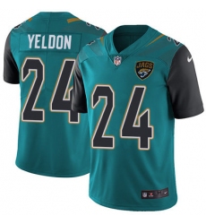 Nike Jaguars #24 T J  Yeldon Teal Green Team Color Youth Stitched NFL Vapor Untouchable Limited Jersey