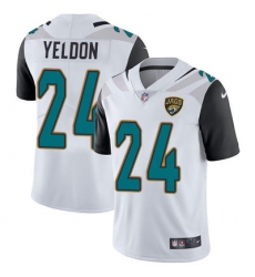 Nike Jaguars #24 T J  Yeldon White Youth Stitched NFL Vapor Untouchable Limited Jersey