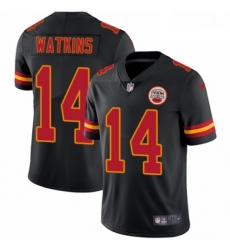 Men Nike Kansas City Chiefs 14 Sammy Watkins Limited Black Rush Vapor Untouchable NFL Jersey