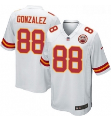 Men Nike Kansas City Chiefs 88 Tony Gonzalez Game White NFL Jersey