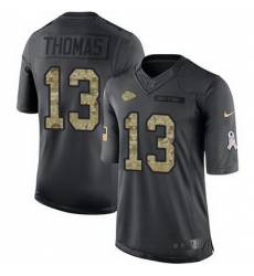 Nike Chiefs #13 De 27Anthony Thomas Black Mens Stitched NFL Limited 2016 Salute to Service Jersey