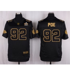 Nike Chiefs #92 Dontari Poe Black Mens Stitched NFL Elite Pro Line Gold Collection Jersey