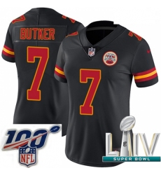 2020 Super Bowl LIV Women Nike Kansas City Chiefs #7 Harrison Butker Limited Black Rush Vapor Untouchable NFL Jersey