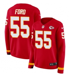 Nike Chiefs #55 Dee Ford Red Team Color Women Stitched NFL Limited