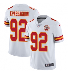 Nike Chiefs #92 Tanoh Kpassagnon White Youth Stitched NFL Vapor Untouchable Limited Jersey