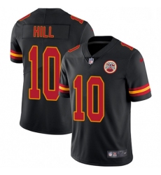 Youth Nike Kansas City Chiefs 10 Tyreek Hill Limited Black Rush Vapor Untouchable NFL Jersey