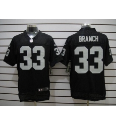 2012 NEW NFL Oakland Raiders 33 Branch Black Jerseys Elite