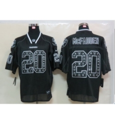 Nike Oakland Raiders 20 Darren McFadden Black Elite Lights Out Fashion NFL Jersey