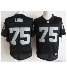 Nike Oakland Raiders 75 Howie Long Black Elite NFL Jersey