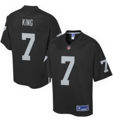 Pro Line Mens Oakland Raiders Marquette King Custom Team Color Jersey