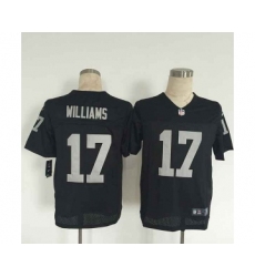 nike nfl jerseys oakland raiders 17 williams black[Elite][williams]