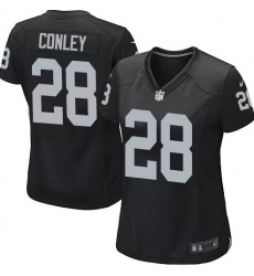 Womens Oakland Raiders #28 Gareon Conley Black Jersey