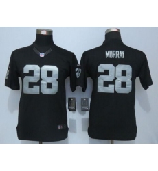 Nike Raiders #28 Latavius Murray Black Team Color Youth Stitched NFL Limited Jersey