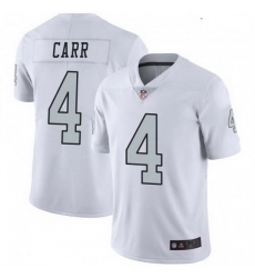 Youth Las Vegas Raiders 4 Derek Carr White Color Rush Limited Jersey