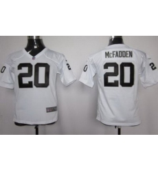 Youth Nike Oakland Raiders #20 Darren McFadden White Nike NFL Jerseys