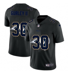 Los Angeles Rams 30 Todd Gurley II Men Nike Team Logo Dual Overlap Limited NFL Jersey Black