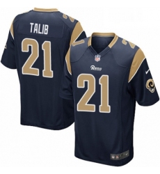 Men Nike Los Angeles Rams 21 Aqib Talib Game Navy Blue Team Color NFL Jersey