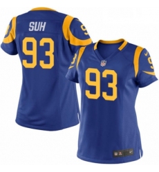 Womens Nike Los Angeles Rams 93 Ndamukong Suh Game Royal Blue Alternate NFL Jersey