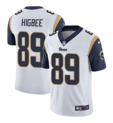 Youth Nike Rams #89 Tyler Higbee White Stitched NFL Vapor Untouchable Limited Jersey