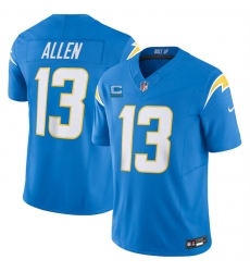 Men Los Angeles Chargers 13 Keenan Allen Light Blue 2023 F U S E  With 4 Star C Patch Vapor Untouchable Limited Stitched Jersey