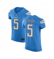 Men Los Angeles Chargers 5 Tyrod Taylor Electric Blue Alternate Vapor Untouchable Elite Player Football Jersey