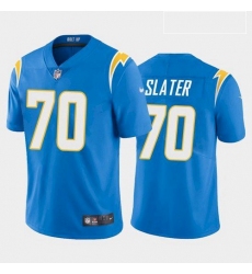 Men Los Angeles Chargers Rashawn Slater White Blue 2021 Draft Jersey