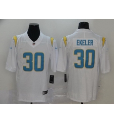 Men Nike Los Angels Chargers 30 Austin Ekeler White Vapor Limited Jersey