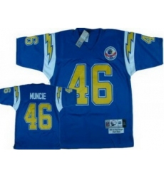 San Diego Chargers 46 Chuck Muncie Blue Throwback Jersey