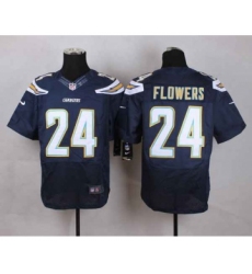 nike nfl jerseys san diego chargers 24 flowers blue[Elite][flowers]