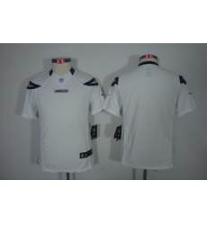 Youth Nike San Diego Chargers Blank White Color Limited Jerseys