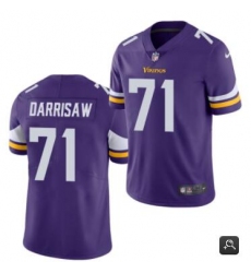 Men Minnesota Vikings #71 Christian Darrisaw Purple 2021 Vapor Untouchable Limited Stitched NFL Jersey