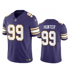 Men Minnesota Vikings 99 Danielle Hunter Purple 2023 F U S E  Vapor Untouchable Limited Stitched Jersey