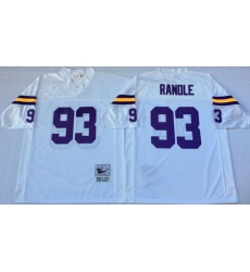 Vikings 93 John Randle White Throwback Jersey