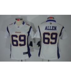 Nike Women Minnesota Vikings #69 Allen White(Women Limited Jerseys)