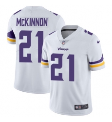 Youth Nike Vikings #21 Jerick McKinnon White Stitched NFL Vapor Untouchable Limited Jersey