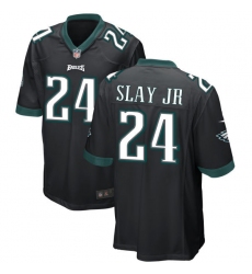 Men Nike Eagles 24 Darius Slay Jr Black Vapor Limited NFL Stitched Jersey