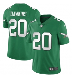 Men Philadelphia Eagles 20 Brian Dawkins Green Vapor Untouchable Limited Stitched Jersey