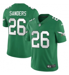 Men Philadelphia Eagles 26 Miles Sanders Green Vapor Untouchable Limited Stitched Football Jersey