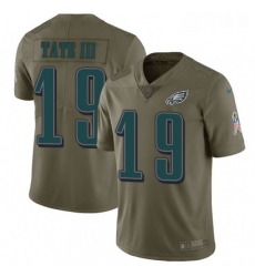 Mens Nike Philadelphia Eagles 19 Golden Tate III Limited Olive 2017 Salute to Service NFL Jersey