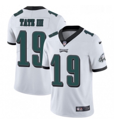 Mens Nike Philadelphia Eagles 19 Golden Tate III White Vapor Untouchable Limited Player NFL Jerse