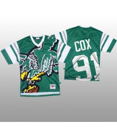 NFL Philadelphia Eagles 91 Fletcher Cox Green Men Mitchell  26 Nell Big Face Fashion Limited NFL Jersey