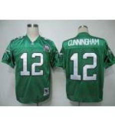 jerseys philadelphia eagles 12 cunningham throwback green