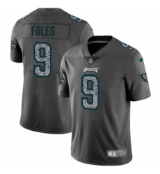 Youth Nike Philadelphia Eagles 9 Nick Foles Gray Static Vapor Untouchable Limited NFL Jersey