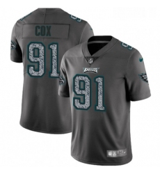 Youth Nike Philadelphia Eagles 91 Fletcher Cox Gray Static Vapor Untouchable Limited NFL Jersey